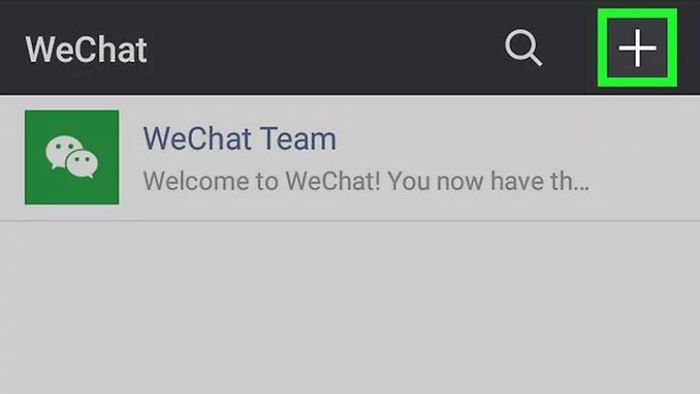 Hướng dẫn quét mã QR WeChat trên Android - Bước 1